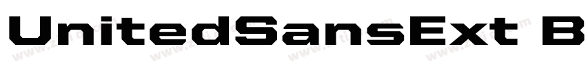 UnitedSansExt Black字体转换